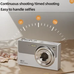 High definition anti shake 6800W true 4K high-definition digital student camera 16x zoom camera and video recorder