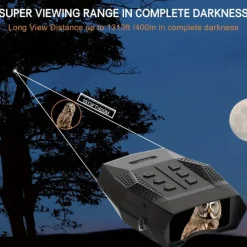 High Definition Infrared Night Vision Scope with 2K Photo & 1080P Video 2.5 TFT Screen 300m Full Dark Vision Battery/USB Dual Power for Outdoor Hunting