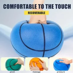 High Elasticity Silent Patting Ball Noise-Free Fun Children's Silent Patting Ball - High Elasticity & Solid Sponge Basketball! Halloween Christmas gift Christmas Halloween Thanksgiving gift