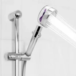 High Pressure Shower Head Water Saving Hand-held Spray Nozzle Turbocharged Shower Head With Small Fan Bathroom Supplies