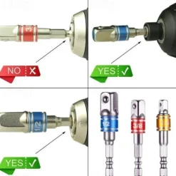 High Quality 105 Degrees 1/4" Extension Hex Drill Bit Adjustable Hex Bit Angle Driver Screwdriver Socket Holder Adaptor Tools