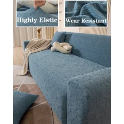 High Quality Small Leaf Sofa Cover Soft and Durable Fabric with Elegant Leaf Pattern Perfect for Living Room Decor Comfortable and Protective Slipcover Easy to Install and Machine Washable