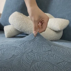 High Quality Small Leaf Sofa Cover Soft and Durable Fabric with Elegant Leaf Pattern Perfect for Living Room Decor Comfortable and Protective Slipcover Easy to Install and Machine Washable