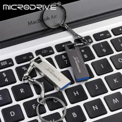 High Speed USB 3.0 Metal Flash Drive 32GB 64GB 128GB Pendrive Waterproof usb drive Pen Mini memory Sticks with key ring