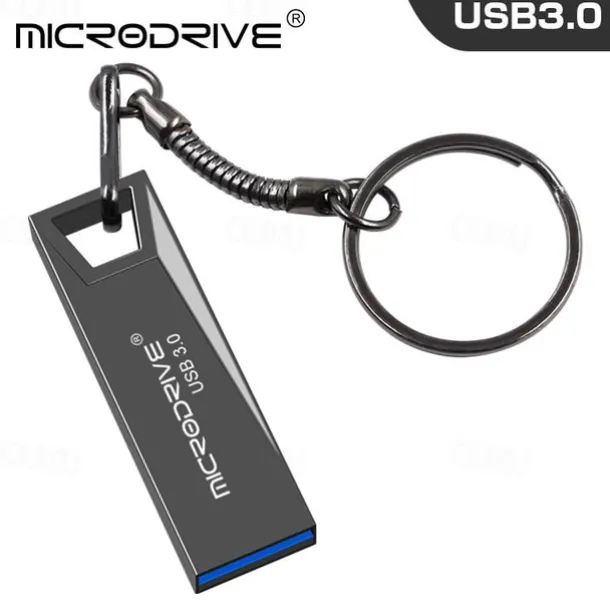 High Speed USB 3.0 Metal Flash Drive 32GB 64GB 128GB Pendrive Waterproof usb drive Pen Mini memory Sticks with key ring