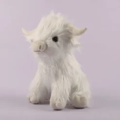 Highland Cow Brown Stuffed Animal Soft Toy Gift for Kids Naturli Eco-Friendly Plush 9.8 Inches