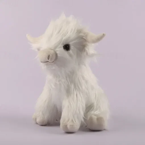 Highland Cow Brown Stuffed Animal Soft Toy Gift for Kids Naturli Eco-Friendly Plush 9.8 Inches