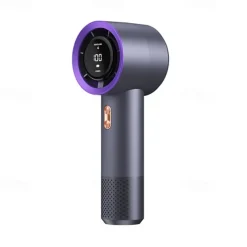 High-Speed Handheld Fan – 199-Speed Adjustable Cooling & Heating Modes, Portable Quiet Brushless Motor, LED Display, Multi-Gear Wind Power for Home, Travel & Outdoor