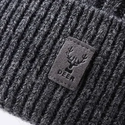 Hiking Hat Balaclava Skull Cap Beanie Thermal Warm Fleece Lining Soft Winter Men's Fishing Activity