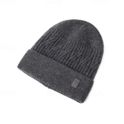 Hiking Hat Balaclava Skull Cap Beanie Thermal Warm Fleece Lining Soft Winter Men's Fishing Activity