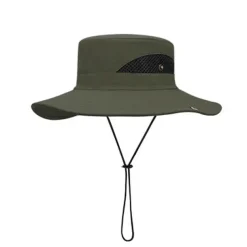 Hiking Hat Sun Hat for Men/Women, Sun Protection Wide Brim Bucket Hat Waterproof Breathable Packable Boonie Hat for Fishing Camping Hiking