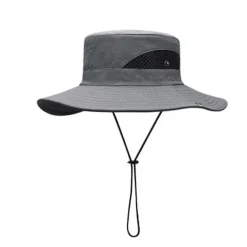 Hiking Hat Sun Hat for Men/Women, Sun Protection Wide Brim Bucket Hat Waterproof Breathable Packable Boonie Hat for Fishing Camping Hiking
