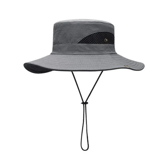 Hiking Hat Sun Hat for Men/Women, Sun Protection Wide Brim Bucket Hat Waterproof Breathable Packable Boonie Hat for Fishing Camping Hiking