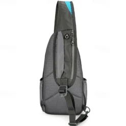 Hiking Sling Backpack Zipper Multi Pocket Rain Waterproof Anatomic Design Wearable Durable Outdoor Hiking Camping Military Nylon Black Army Green Blue