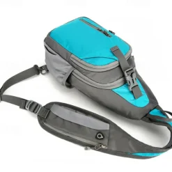 Hiking Sling Backpack Zipper Multi Pocket Rain Waterproof Anatomic Design Wearable Durable Outdoor Hiking Camping Military Nylon Black Army Green Blue