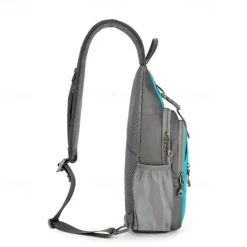 Hiking Sling Backpack Zipper Multi Pocket Rain Waterproof Anatomic Design Wearable Durable Outdoor Hiking Camping Military Nylon Black Army Green Blue