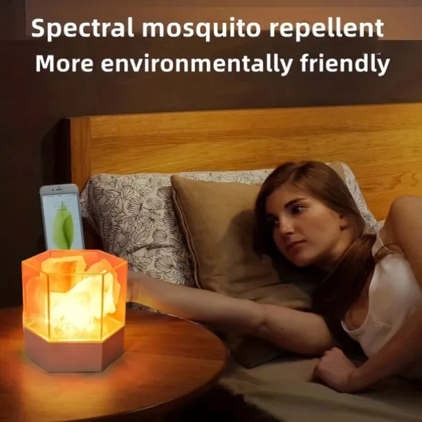 Himalayan Salt Lamp Natural Crystal Salt Rock Lamp for Warm Peaceful and Romantic Night Light Modern Healthy Decorative Indoor Home Lighting