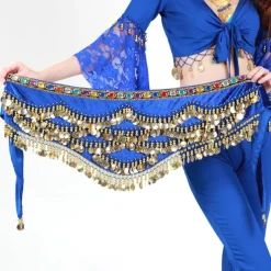 Hip Scarves Women's Training Polyester Gold Coin / Beading Animals / Christmas Decorations / Halloween Decorations Hip Scarf / Belly Dance / Princess / Historical Characters / Fairies