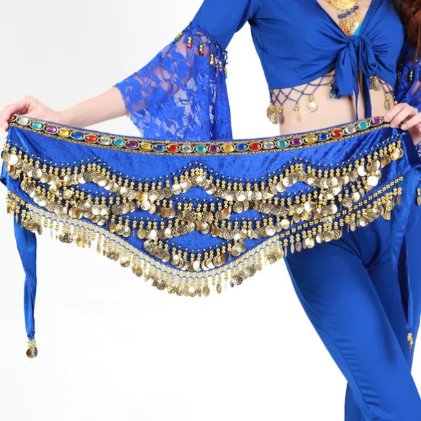 Hip Scarves Women's Training Polyester Gold Coin / Beading Animals / Christmas Decorations / Halloween Decorations Hip Scarf / Belly Dance / Princess / Historical Characters / Fairies