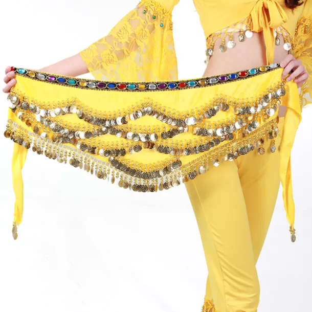 Hip Scarves Women's Training Polyester Gold Coin / Beading Animals / Christmas Decorations / Halloween Decorations Hip Scarf / Belly Dance / Princess / Historical Characters / Fairies