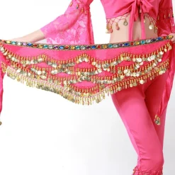 Hip Scarves Women's Training Polyester Gold Coin / Beading Animals / Christmas Decorations / Halloween Decorations Hip Scarf / Belly Dance / Princess / Historical Characters / Fairies