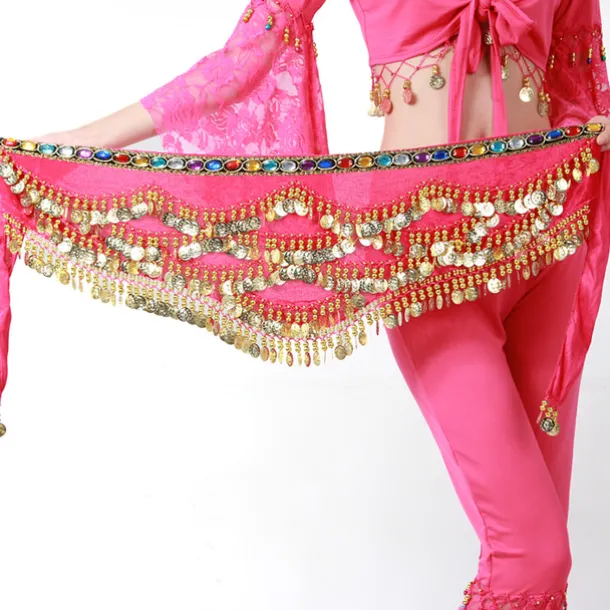 Hip Scarves Women's Training Polyester Gold Coin / Beading Animals / Christmas Decorations / Halloween Decorations Hip Scarf / Belly Dance / Princess / Historical Characters / Fairies