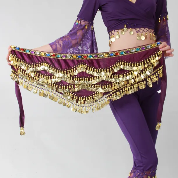 Hip Scarves Women's Training Polyester Gold Coin / Beading Animals / Christmas Decorations / Halloween Decorations Hip Scarf / Belly Dance / Princess / Historical Characters / Fairies