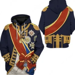 Historical Figure Napoléon Bonaparte Cosplay Costume Hoodie Anime Graphic 3D Printing Harajuku Graphic For Men's Women's Adults' Back To School