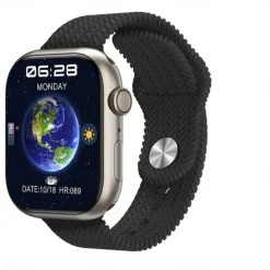 HK9 Pro Max Smart Watch with 2 Watch Bands 1.32 inch Smartwatch Fitness Running Bluetooth ECG+PPG Pedometer Call Reminder Android iOS Long Standby Hands-Free Calls Step Tracker IP68 22mm Watch Case