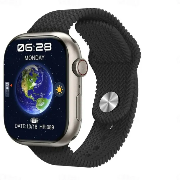 HK9 Pro Max Smart Watch with 2 Watch Bands 1.32 inch Smartwatch Fitness Running Bluetooth ECG+PPG Pedometer Call Reminder Android iOS Long Standby Hands-Free Calls Step Tracker IP68 22mm Watch Case