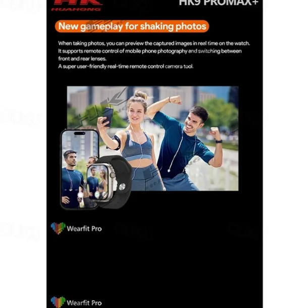 HK9 Pro Max Smart Watch with 2 Watch Bands 1.32 inch Smartwatch Fitness Running Bluetooth ECG+PPG Pedometer Call Reminder Android iOS Long Standby Hands-Free Calls Step Tracker IP68 22mm Watch Case