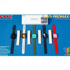 HK9 Pro Max Smart Watch with 2 Watch Bands 1.32 inch Smartwatch Fitness Running Bluetooth ECG+PPG Pedometer Call Reminder Android iOS Long Standby Hands-Free Calls Step Tracker IP68 22mm Watch Case