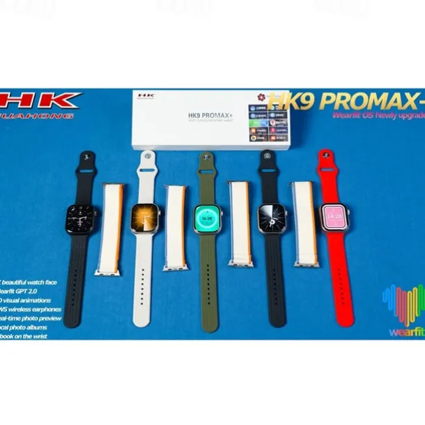 HK9 Pro Max Smart Watch with 2 Watch Bands 1.32 inch Smartwatch Fitness Running Bluetooth ECG+PPG Pedometer Call Reminder Android iOS Long Standby Hands-Free Calls Step Tracker IP68 22mm Watch Case