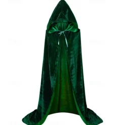 Hocus Pocus Witch Mary Sarah Cloak Masquerade Men's Women's Boys Movie Cosplay Cosplay Costume Party Green Cloak Masquerade Polyester With Wig