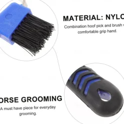 Hoof pick with brush and scraper soft grip hoof pick horse brush Horse hook hoof brush Horse soft Grooming Tools Horse Stuff Horse Hoof Pick Brush toy goat to weave cleaning brush