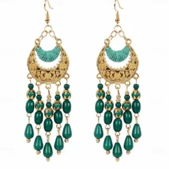 Hoop Earrings for Women Sensitive Ears Boho Earrings 1970s 1980s Retro Vintage Metal Earrings Hollow Earrings Daisy Earrings Fashion Jewelry