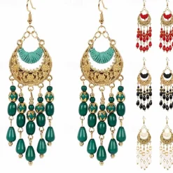 Hoop Earrings for Women Sensitive Ears Boho Earrings 1970s 1980s Retro Vintage Metal Earrings Hollow Earrings Daisy Earrings Fashion Jewelry