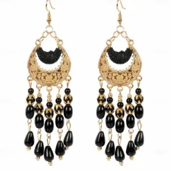 Hoop Earrings for Women Sensitive Ears Boho Earrings 1970s 1980s Retro Vintage Metal Earrings Hollow Earrings Daisy Earrings Fashion Jewelry