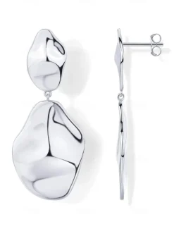 Hoop Earrings Vintage Style Drop Earrings Jewelry Silver / Gold For Wedding Party Daily