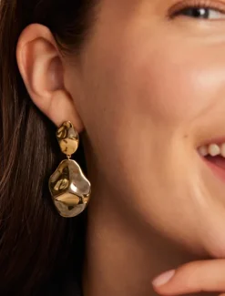 Hoop Earrings Vintage Style Drop Earrings Jewelry Silver / Gold For Wedding Party Daily