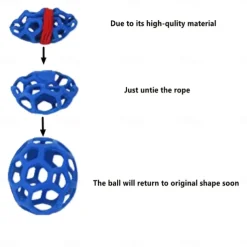 Horse Feeding Toy Ball Hanging Horse Toy Stable Feeding Ball, Stretch Resistant TPR Hay Feeder Toy Ball