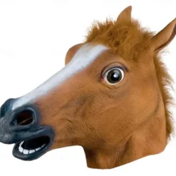 Horse Halloween Mask Halloween Props Halloween Carnival Mask Funny Halloween Adults' Men's Women's Unisex Halloween Carnival Easy Halloween Costumes Dress Up