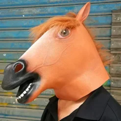 Horse Halloween Mask Halloween Props Halloween Carnival Mask Funny Halloween Adults' Men's Women's Unisex Halloween Carnival Easy Halloween Costumes Dress Up