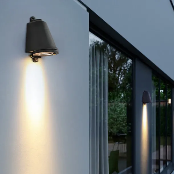 Horseshoe shaped industrial outdoor wall lamp black copper natural silver warm light neutral light waterproof wall lamp IP65 suitable for outdoor walls gardens porch corridors AC85-265V