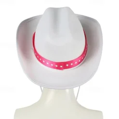 Hot Pink Cowgirl Set Doll Movie Cosplay Costume Masquerade Girls' Movie Cosplay Retro Vintage Vest Pants Scarf Masquerade Halloween