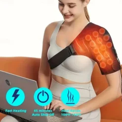 Hot shoulder shoulder USB three controllable temperature thermal shoulder physiotherapy hot compress heating cape