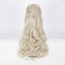 House of the Dragon Daenerys Targaryen Wig ong Wavy Dragon of Mother Heat Resistant Synthetic Hair Wig Wig Cap Halloween Wigs