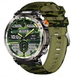 HT30 Smart Watch Rugged Military Men's 1.7 inch 600mAh Battery Compass Sports Fitness Watches Bluetooth Call Smartwatch