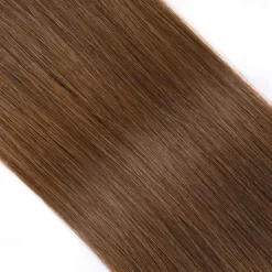 Human Hair Extensions Seamless 4# Brown Color Hair Tape In Straight Hair 18Inch 60G 20Pcs
