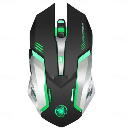 HXSJ M10 2.4Ghz Wireless Gaming Mouse 2400dpi Built-in Battery Rechargeable 7 Color Backlight Breathing Comfort Gamer Mice